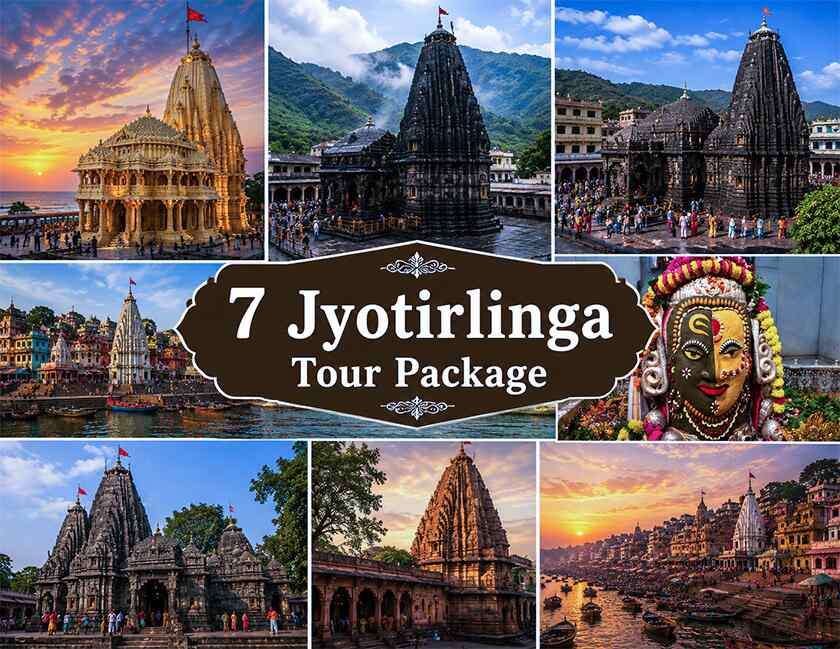 7 Jyotirlinga Tour Package 8 Nights and 9 Days