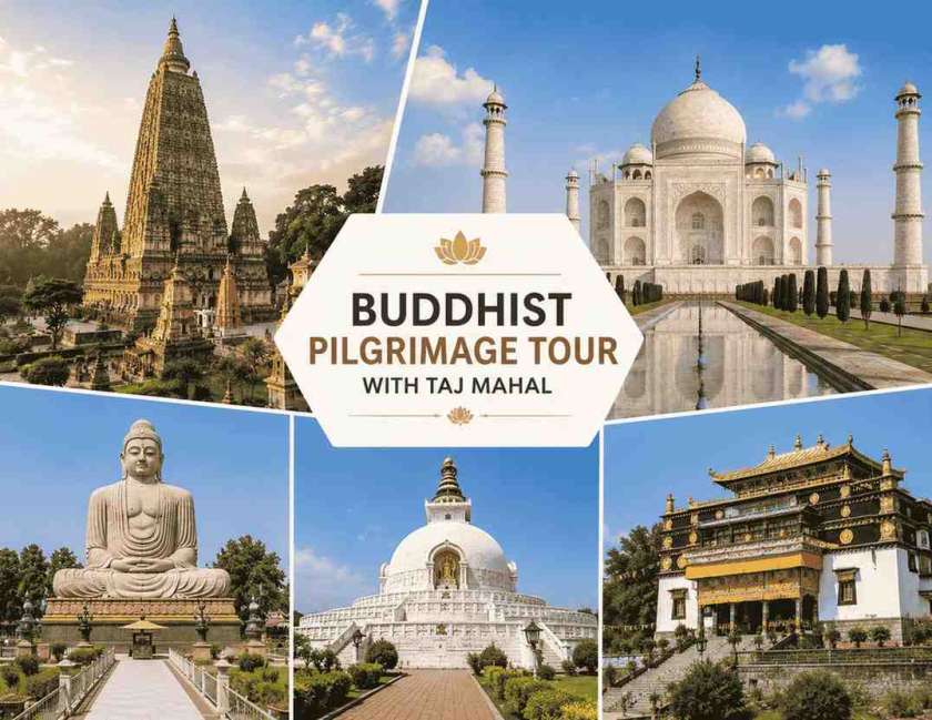 Buddhist Pilgrimage Tour With Taj Mahal