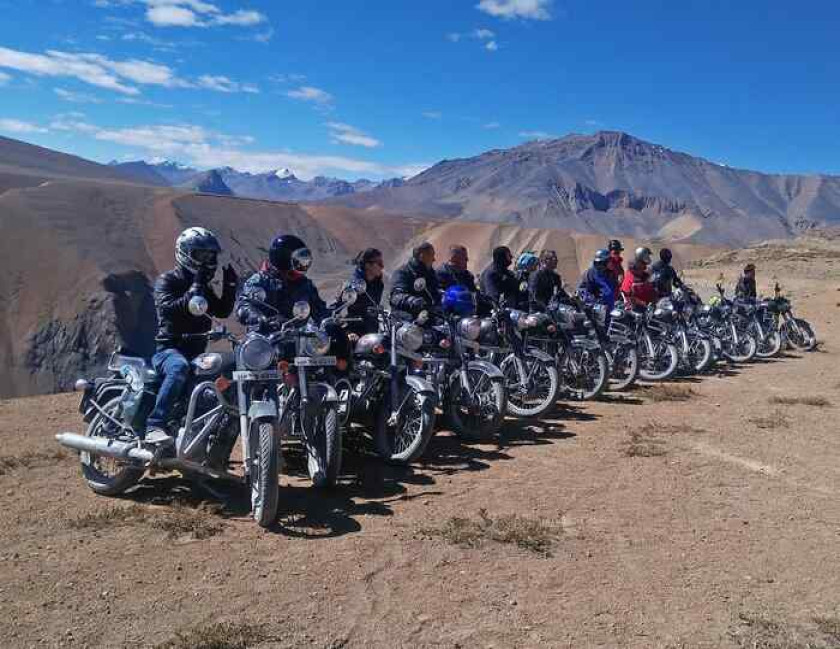 Wheels on Hills Motorbike Group Tour from Delhi